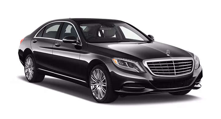 First class mercedes benz s-class, BMW 7 series, Audi A8 or similar